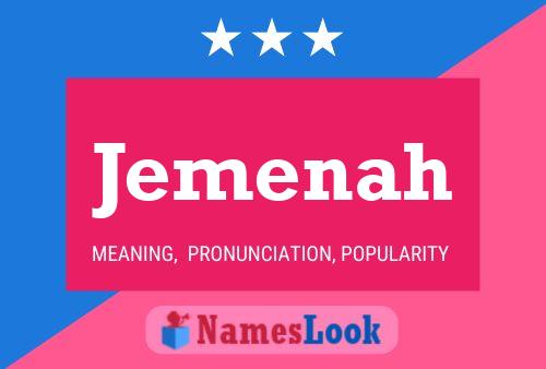 Jemenah Name Poster