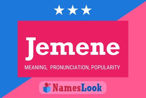 Jemene Name Poster