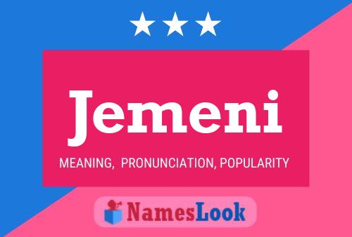 Jemeni Name Poster