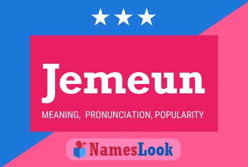 Jemeun Name Poster