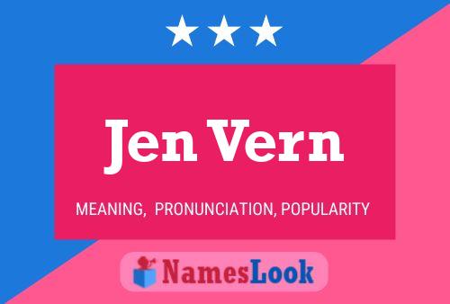 Jen Vern Name Poster