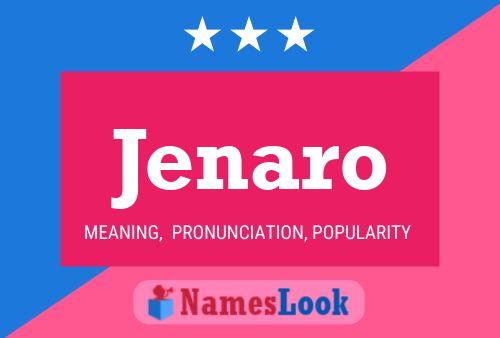 Jenaro Name Poster