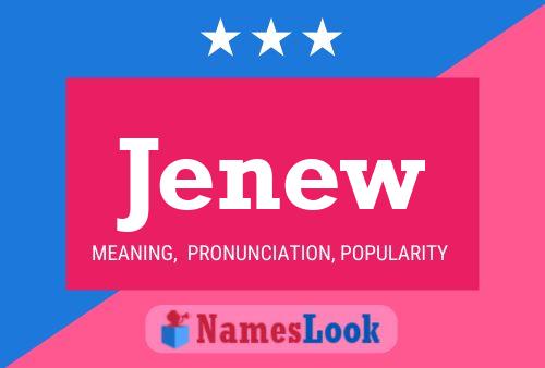 Jenew Name Poster