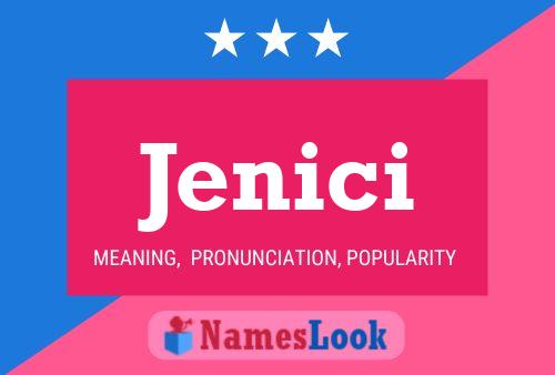 Jenici Name Poster