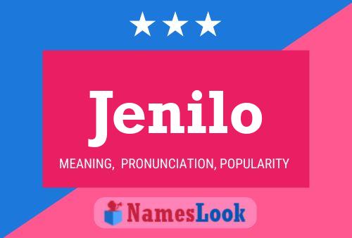 Jenilo Name Poster