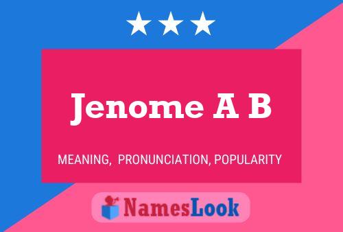 Jenome A B Name Poster