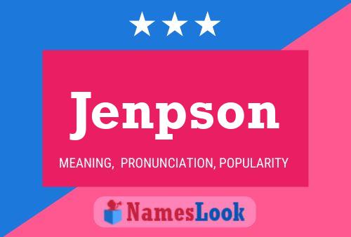 Jenpson Name Poster