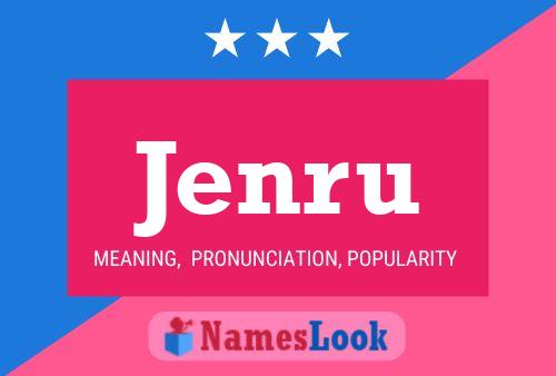 Jenru Name Poster