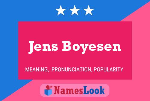 Jens Boyesen Name Poster