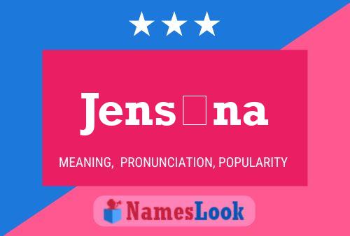 Jensína Name Poster