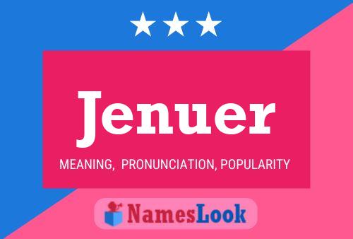 Jenuer Name Poster