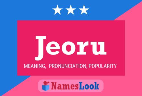 Jeoru Name Poster