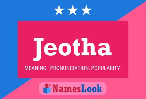 Jeotha Name Poster