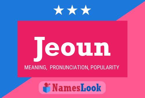 Jeoun Name Poster