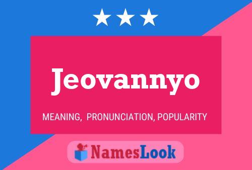 Jeovannyo Name Poster