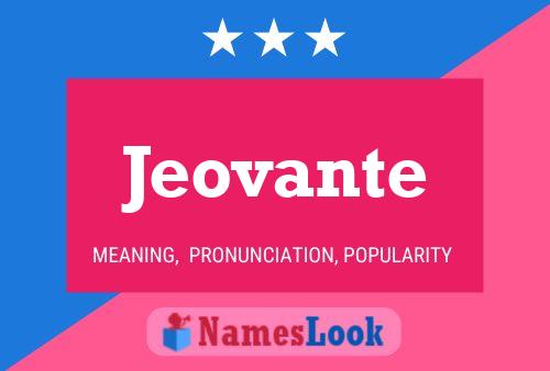 Jeovante Name Poster