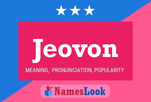 Jeovon Name Poster