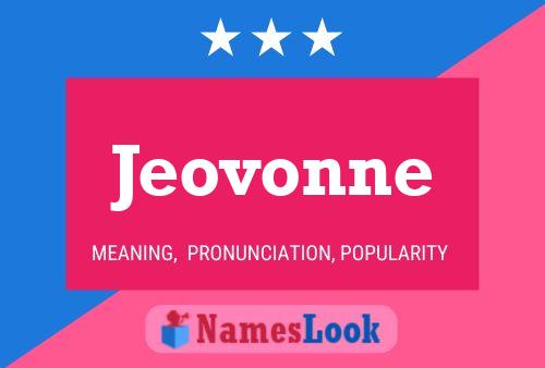 Jeovonne Name Poster