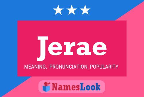 Jerae Name Poster