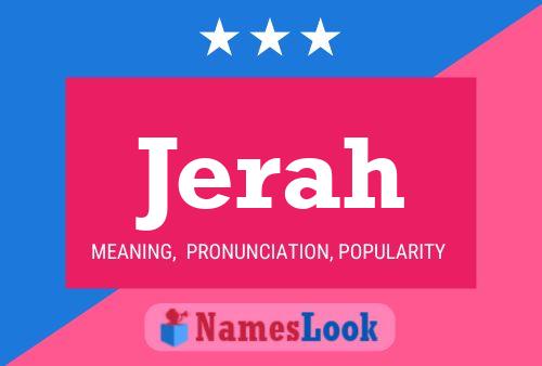 Jerah Name Poster