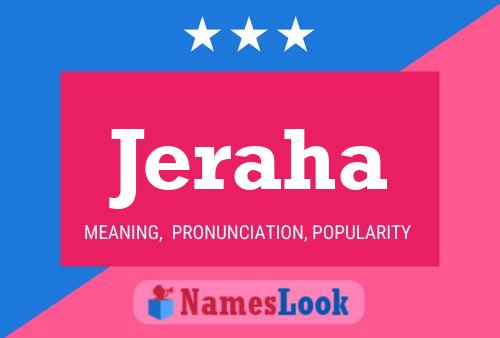 Jeraha Name Poster