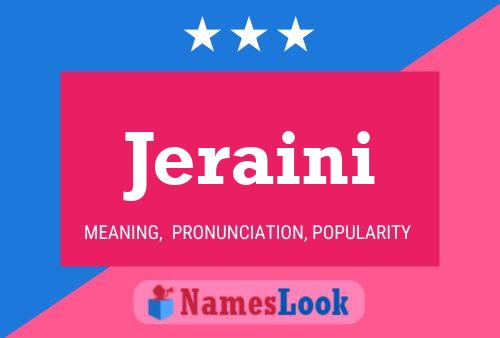 Jeraini Name Poster