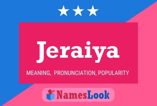 Jeraiya Name Poster