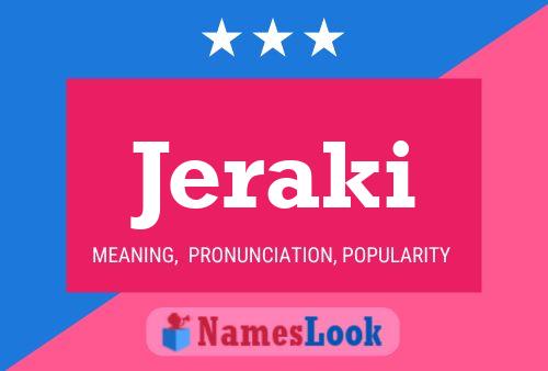 Jeraki Name Poster