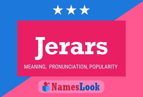 Jerars Name Poster