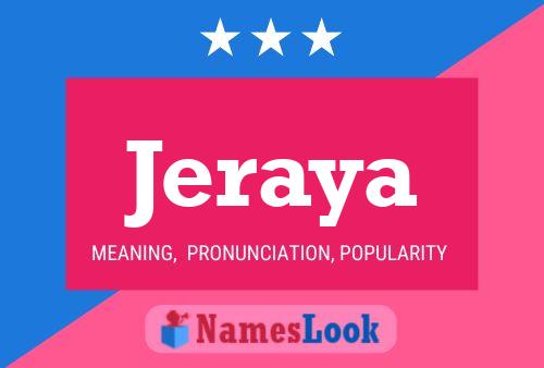 Jeraya Name Poster