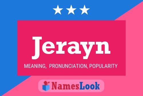 Jerayn Name Poster