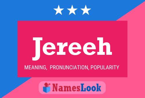 Jereeh Name Poster