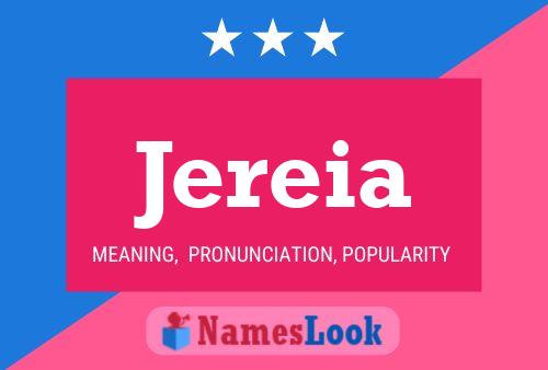 Jereia Name Poster