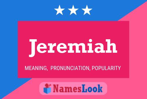 Jeremiah Name Poster