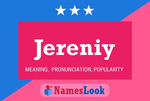 Jereniy Name Poster