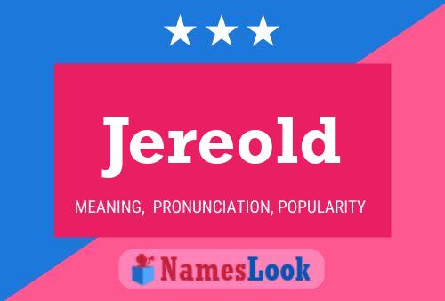 Jereold Name Poster