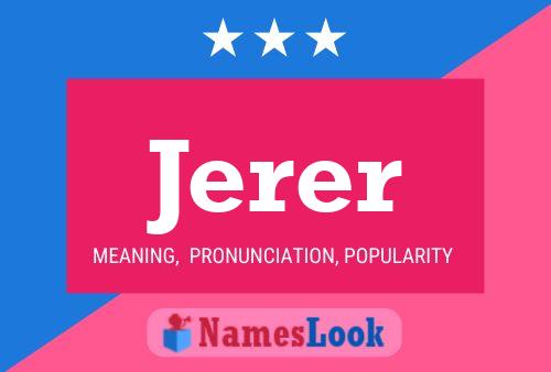 Jerer Name Poster