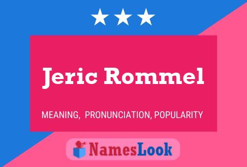 Jeric Rommel Name Poster