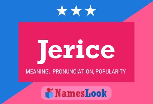 Jerice Name Poster