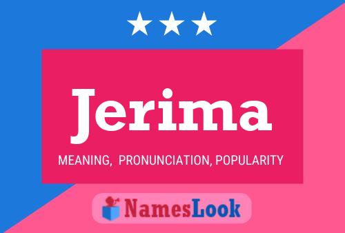 Jerima Name Poster