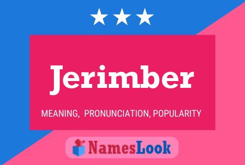 Jerimber Name Poster