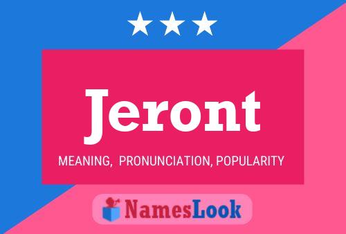 Jeront Name Poster