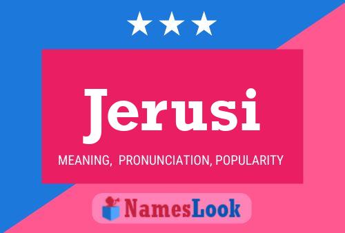 Jerusi Name Poster