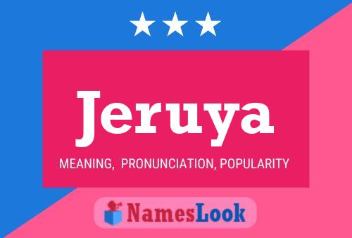 Jeruya Name Poster