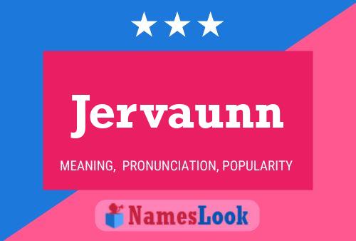 Jervaunn Name Poster