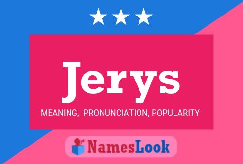 Jerys Name Poster