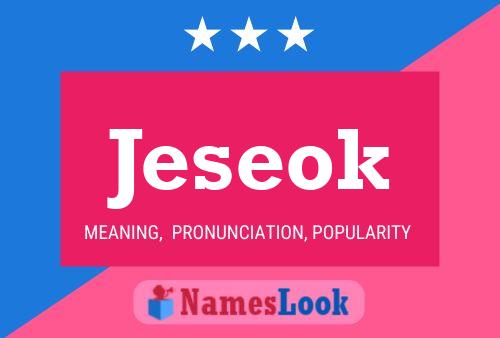 Jeseok Name Poster