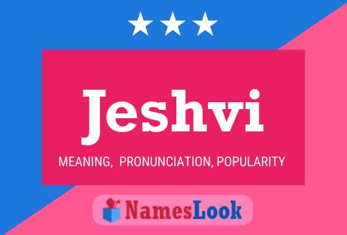 Jeshvi Name Poster