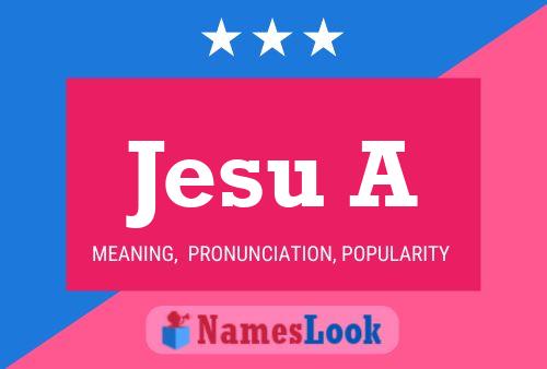 Jesu A Name Poster