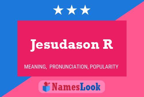 Jesudason R Name Poster